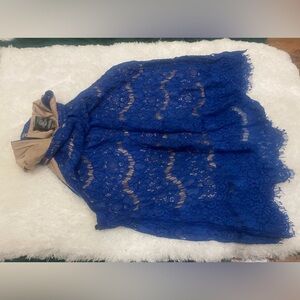 Large size blue blouse slightly worn